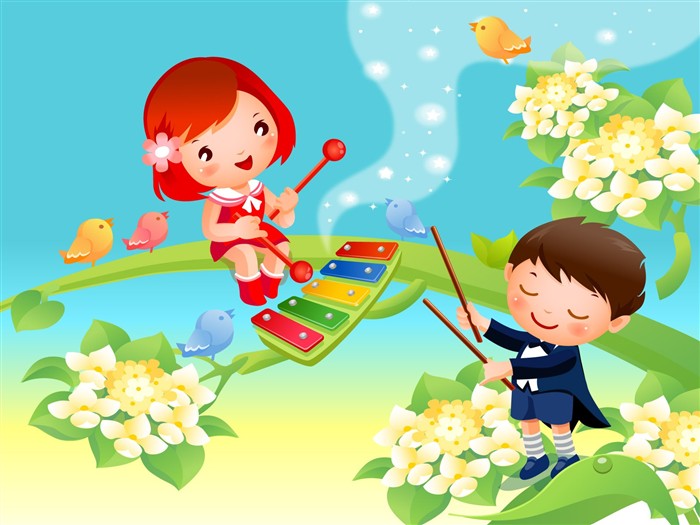 Vector Cartoon Child Wallpaper Album #16