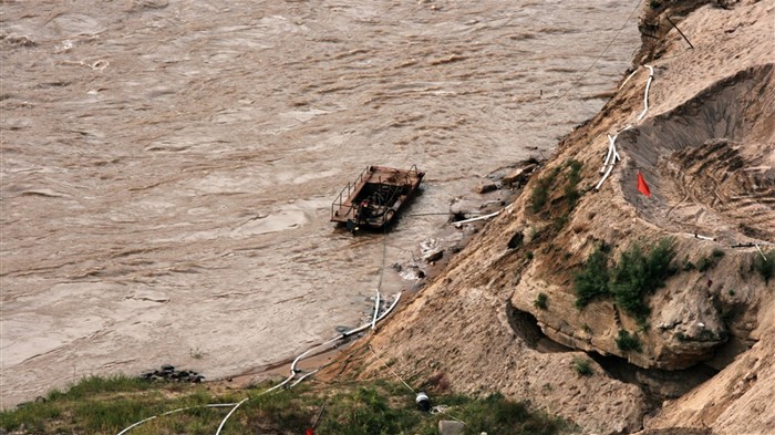 Kontinuierlich fließenden Yellow River - Hukou Waterfall Travel Notes (Minghu Metasequoia Werke) #16