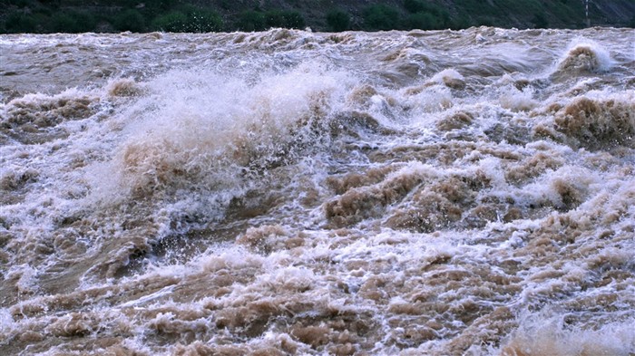 Kontinuierlich fließenden Yellow River - Hukou Waterfall Travel Notes (Minghu Metasequoia Werke) #3