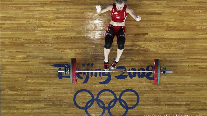Beijing Olympics Wallpaper Gewichtheben #5