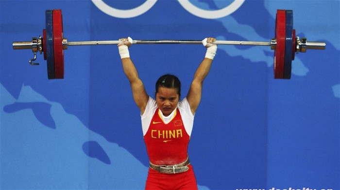 Beijing Olympics Wallpaper Gewichtheben #9