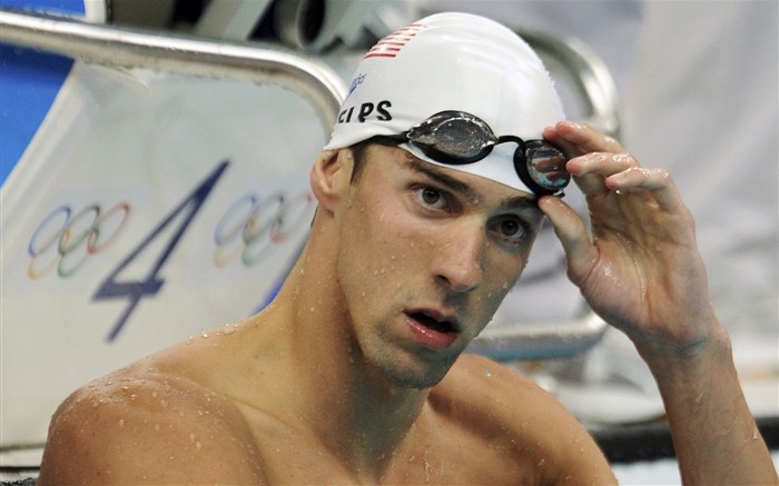 USA fliegende Fische Phelps Wallpaper #1