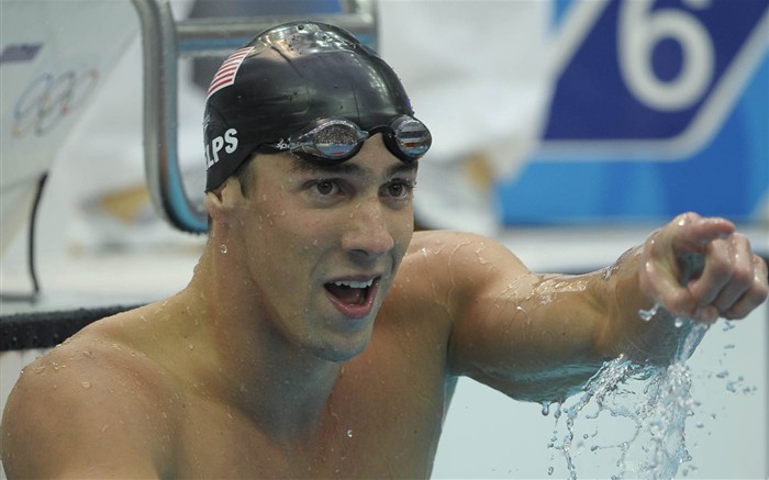 USA fliegende Fische Phelps Wallpaper #2