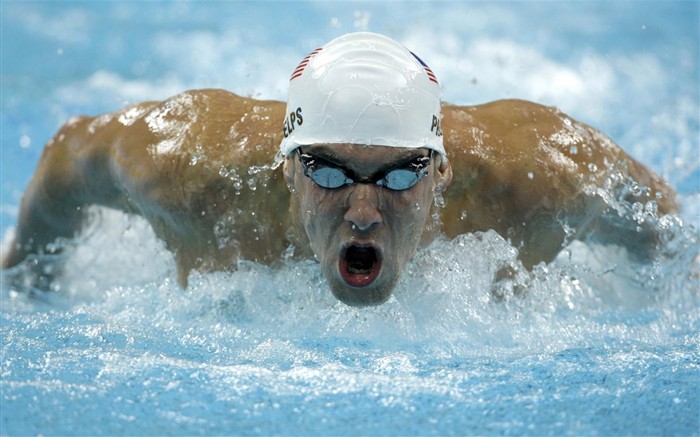 USA fliegende Fische Phelps Wallpaper #5