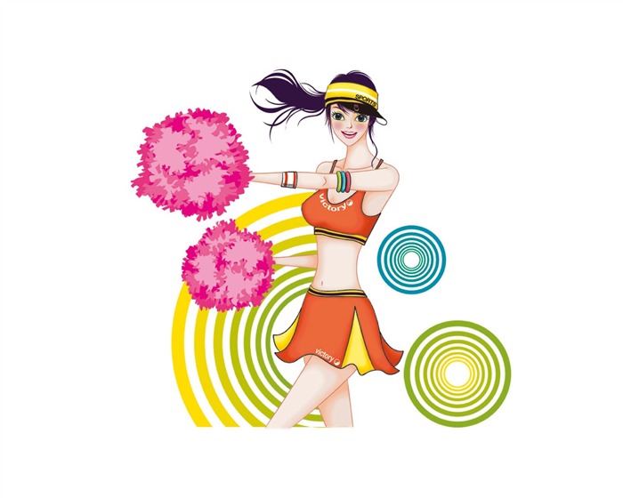 矢量風格 時尚女性壁紙 #12