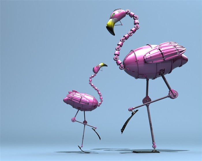 Diversión en 3D de dibujos animados fondos de escritorio de diseño #17