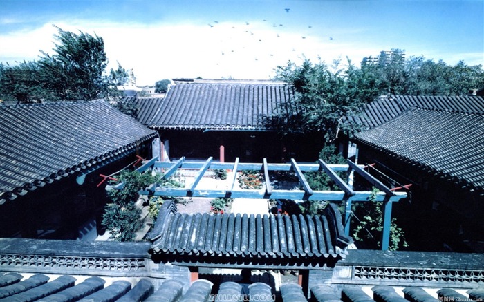 Antiguo vida Hutong de fotos antiguas fondo de pantalla #10