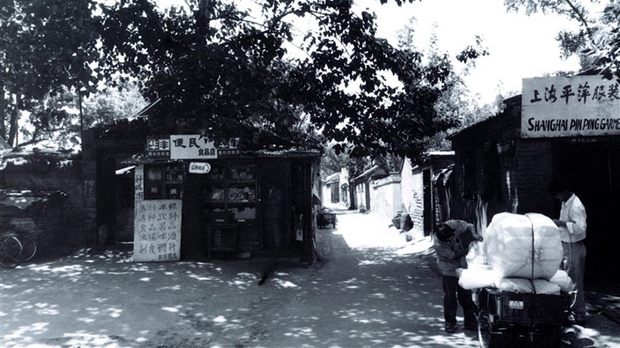 Antiguo vida Hutong de fotos antiguas fondo de pantalla #24