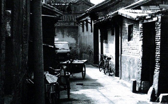 Old Hutong Leben für alte Fotos Wallpaper #29