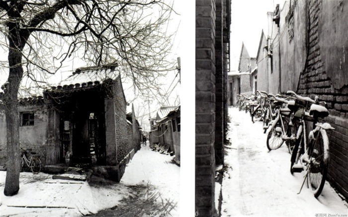 Old Hutong Leben für alte Fotos Wallpaper #30