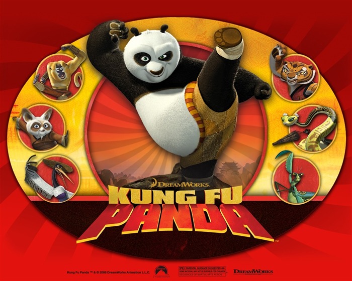 Animation 3D Kung Fu Panda fond d'écran #5