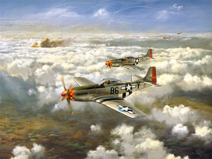 HD wallpaper painting aircraft #2