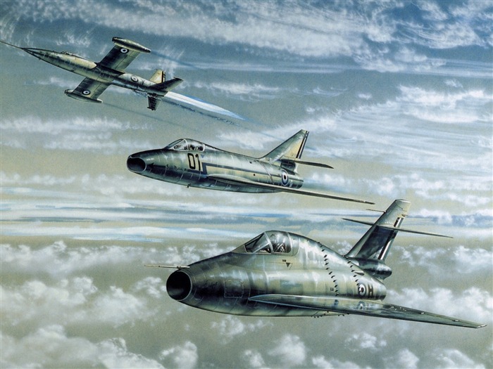 fondos de escritorio de alta definición pintura de aviones #13