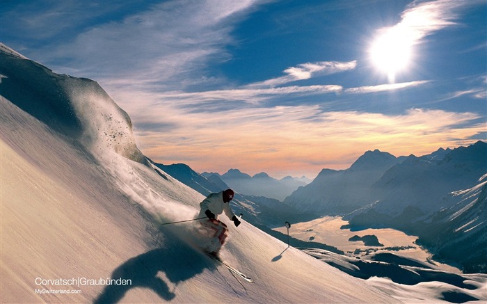 瑞士冬季旅遊景點壁紙 #5