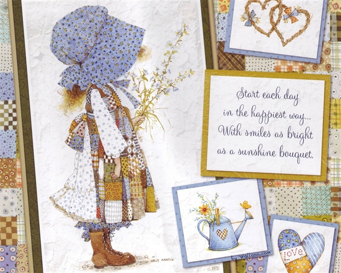 Holly Hobbie 可愛小女孩手繪壁紙 #4