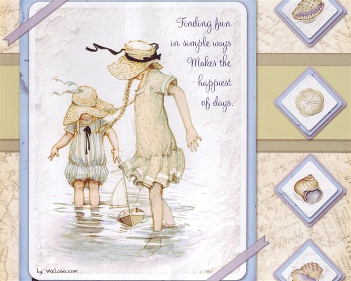 Holly Hobbie 可愛小女孩手繪壁紙 #6