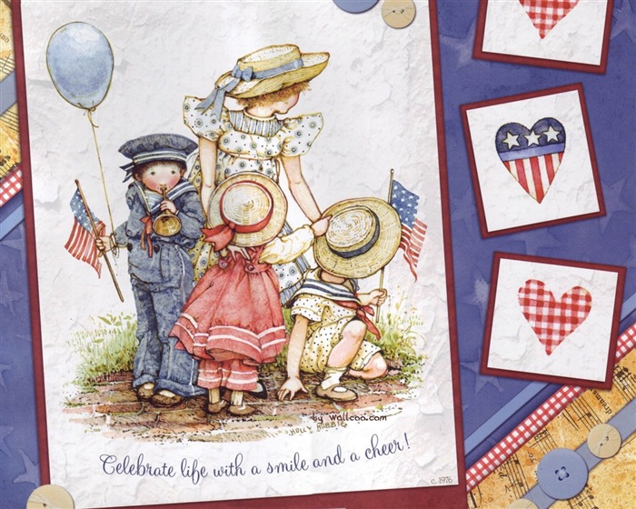 Holly Hobbie 可爱小女孩手绘壁纸7