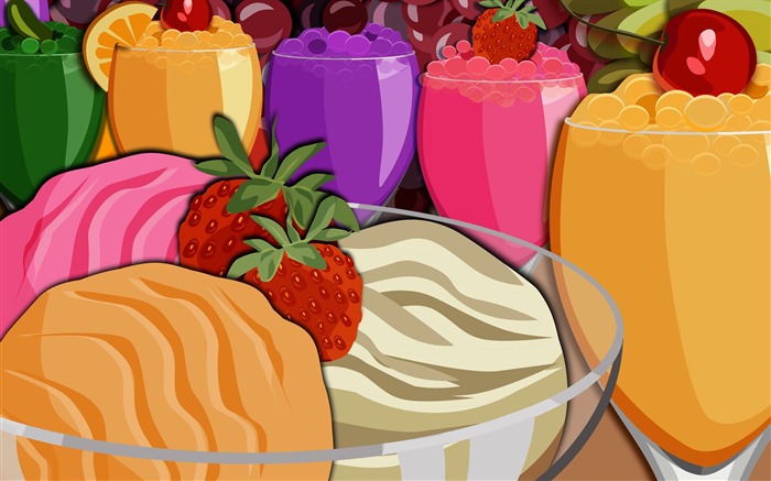 다채로운 음식 배경 화면 #30