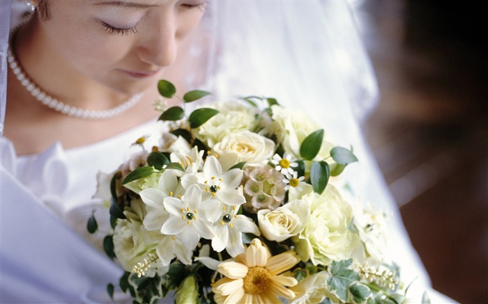 Svatební květinový svatební prsten tapety (1) #12