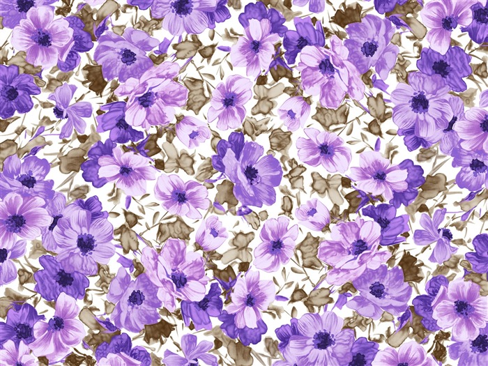 Exquisite Ink Flower Wallpapers #12