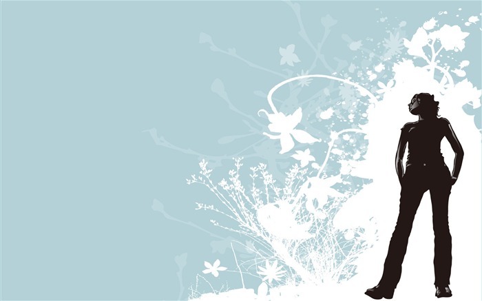 vector wallpaper silhouette personnes (1) #15