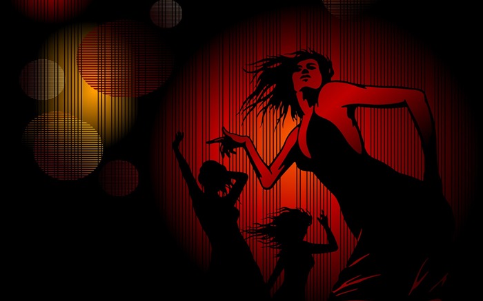 vector wallpaper silhouette populaire (2) #5