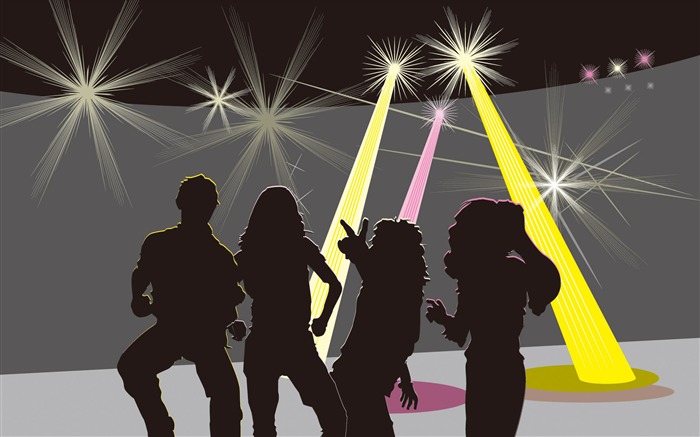 Vector People Silhouette wallpaper (2) #18