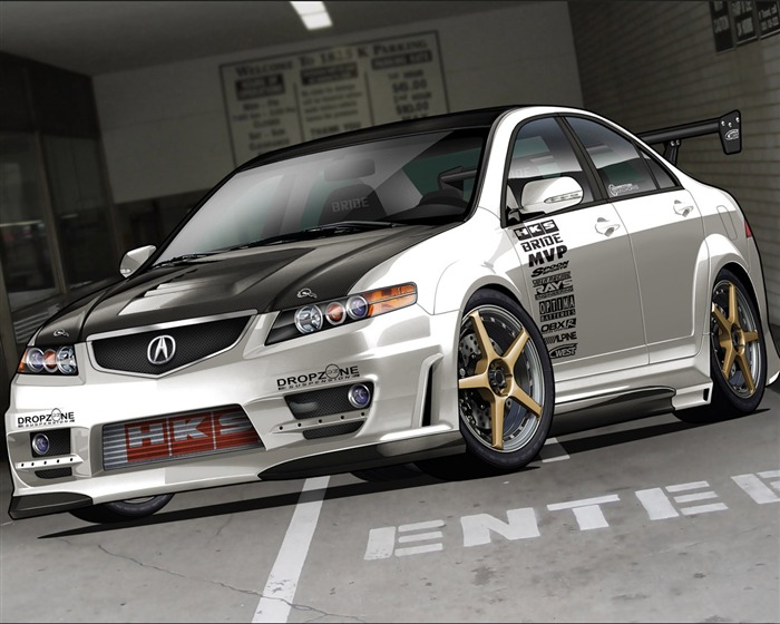 コンピュータPhotoshopの手描き壁紙車 #11