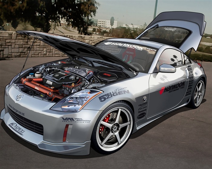 コンピュータPhotoshopの手描き壁紙車 #20