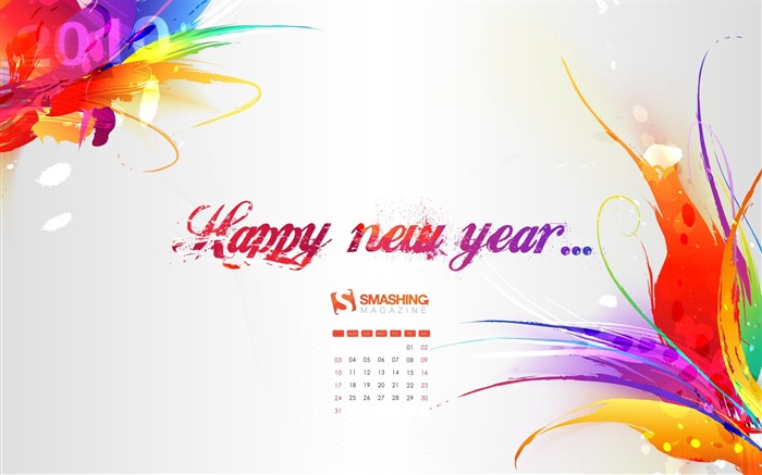 Januar 2010 Kalender Wallpaper #12