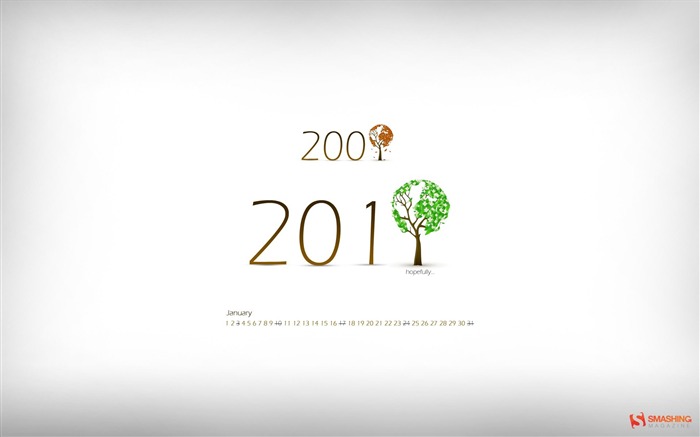 Januar 2010 Kalender Wallpaper #29