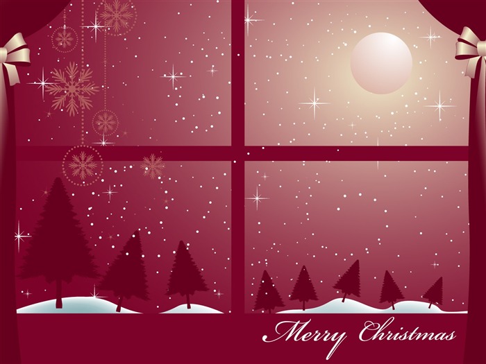 Christmas landscaping series wallpaper (20) #9