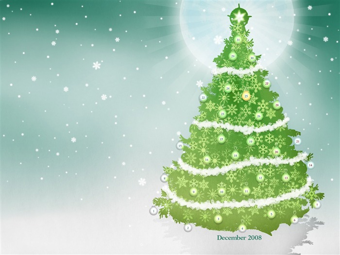 Christmas landscaping series wallpaper (20) #17