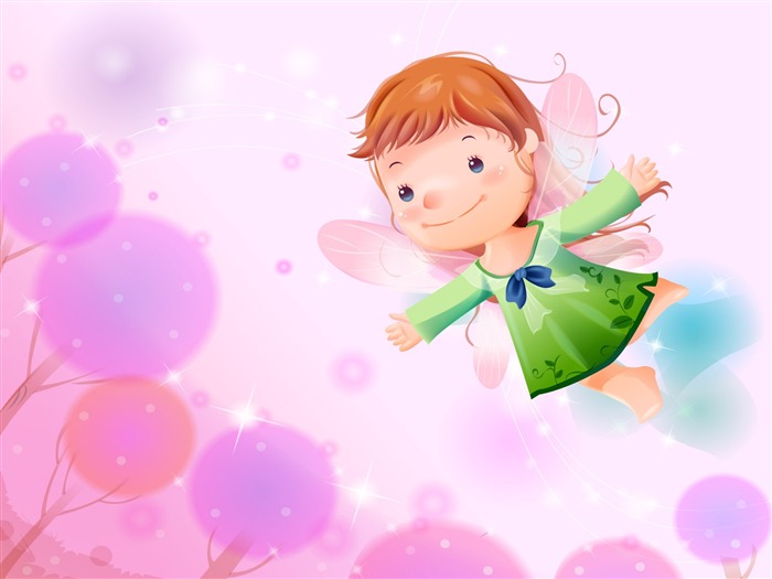 Vector enfance heureuse Wallpaper (2) #2