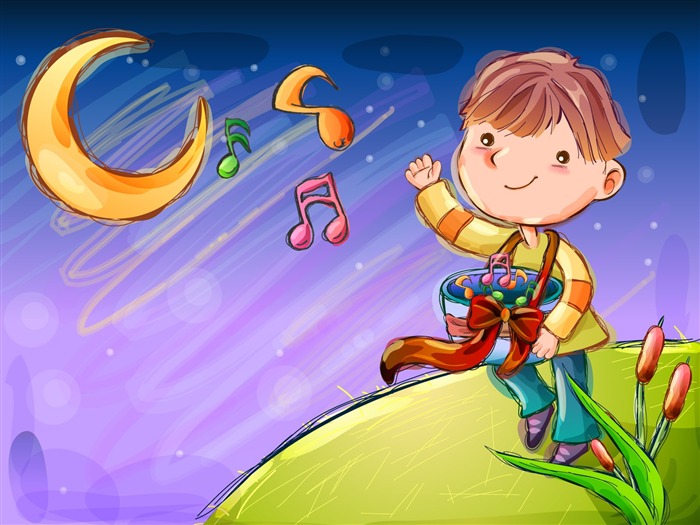 Vector children's Happy Wallpaper (1) #1