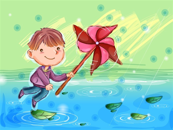 Vector children's Happy Wallpaper (1) #9