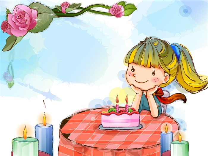 Vector children's Happy Wallpaper (2) #1