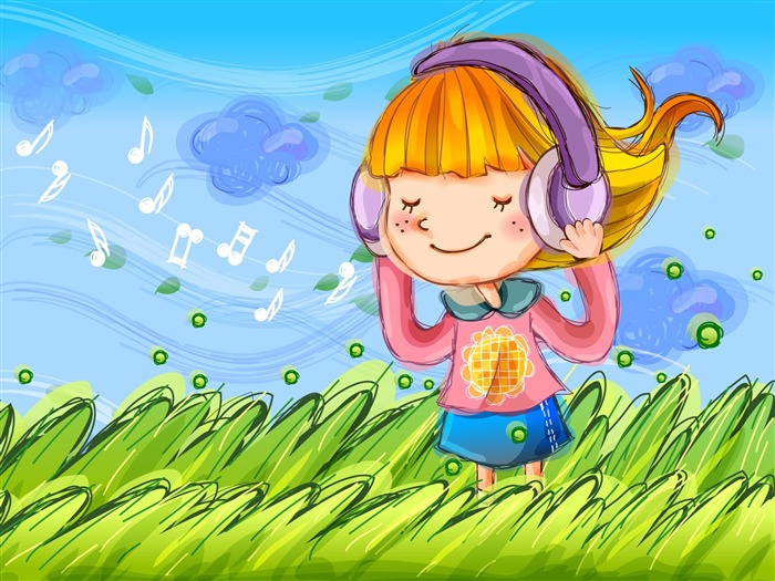 Vector children's Happy Wallpaper (2) #2