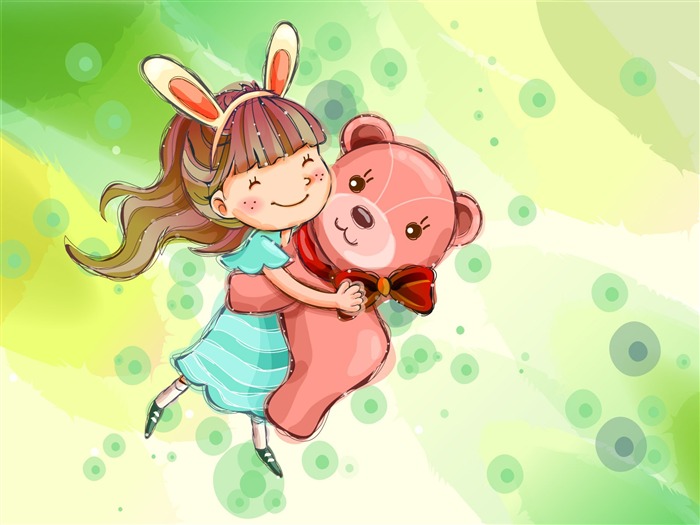 Vector children's Happy Wallpaper (2) #3