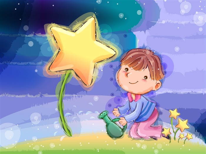 Vector children's Happy Wallpaper (2) #4