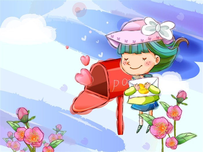 Vector children's Happy Wallpaper (2) #14