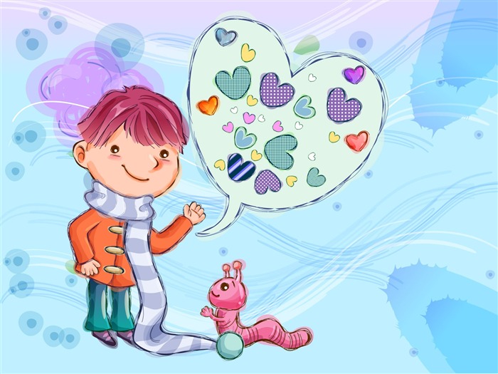 Vector children's Happy Wallpaper (2) #16