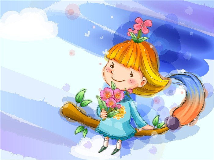 Vector children's Happy Wallpaper (2) #19