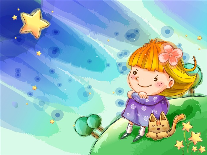 Vector children's Happy Wallpaper (2) #20