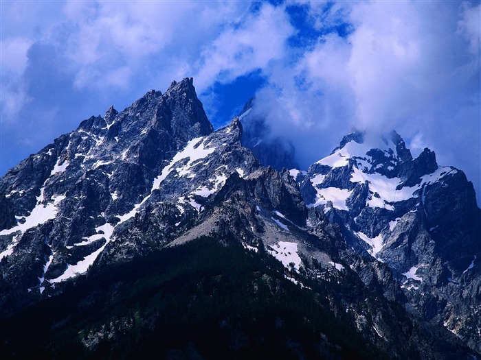 hermosos lagos y montañas fondo de pantalla #19