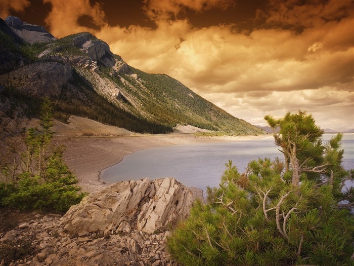 lacs et de montagnes magnifiques fonds d'écran #20