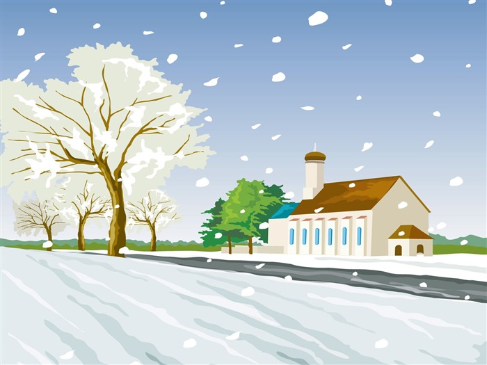 Vector Winter Wallpaper #12