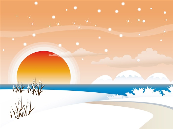 Vector Winter Wallpaper #14