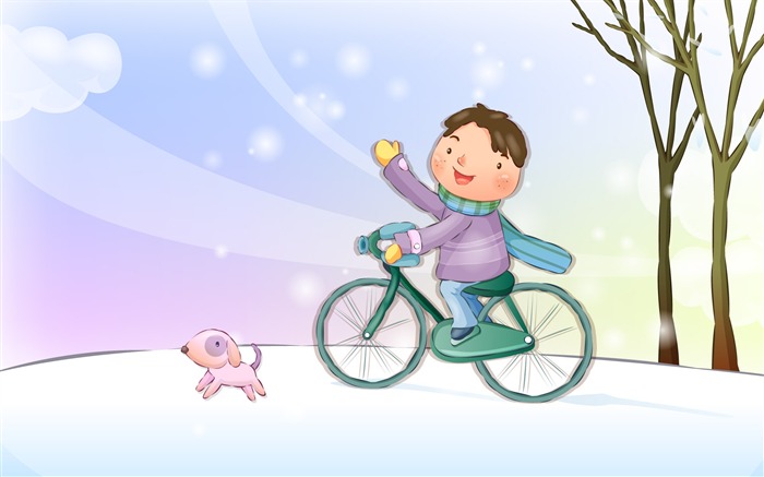 Vector children's Happy Wallpaper (4) #9