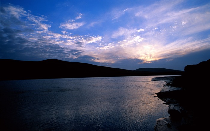 rivières majestueuses montagnes de la Chine et fonds d'écran #16